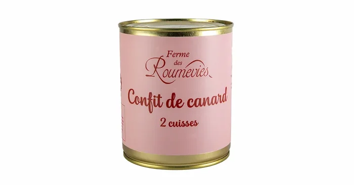 2 cuisses de canard confites 700g