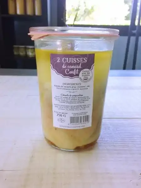 2 Cuisses De Canard Gras Du Sud-ouest En Bocal