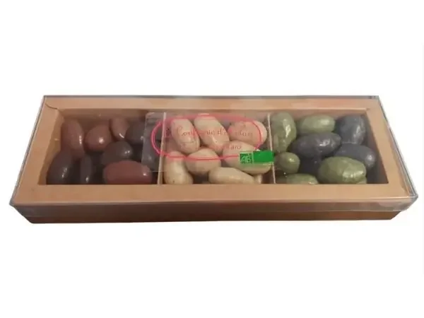3 compartiments mélanges Amande choco – 135 gr
