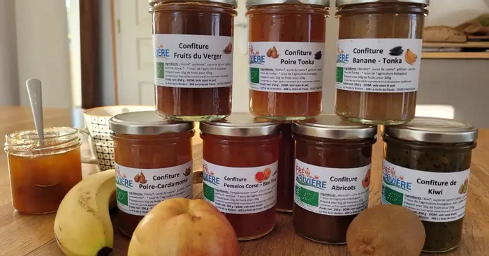 5 pots 250g de confiture Bio
