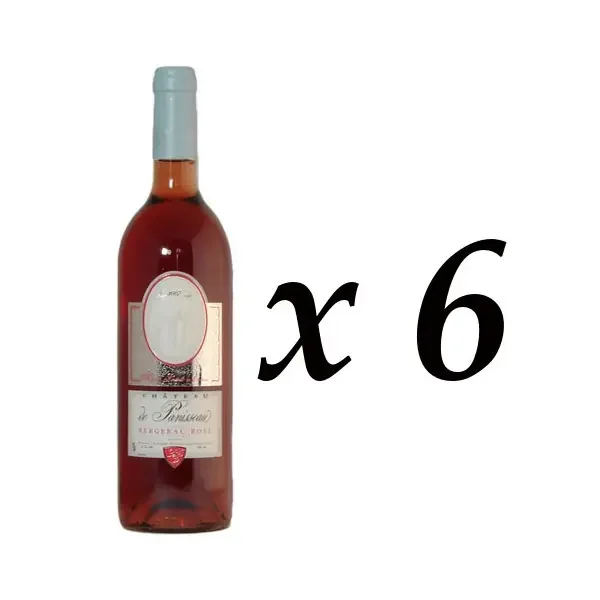 6 Bouteilles Château de Panisseau AOC Bergerac Rosé 2012, 6x75cl