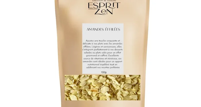 Amandes Éffilées – Sachet zip – 100g
