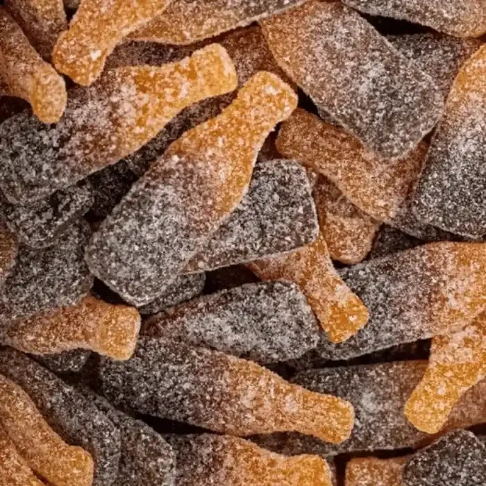 ✨ Bouteilles Black Orange – Grahns – Bonbons Suèdois (100g)