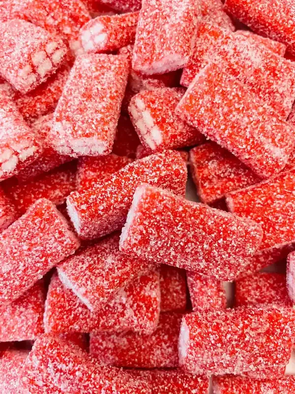 Briques rouges fraise sucrées 100g
