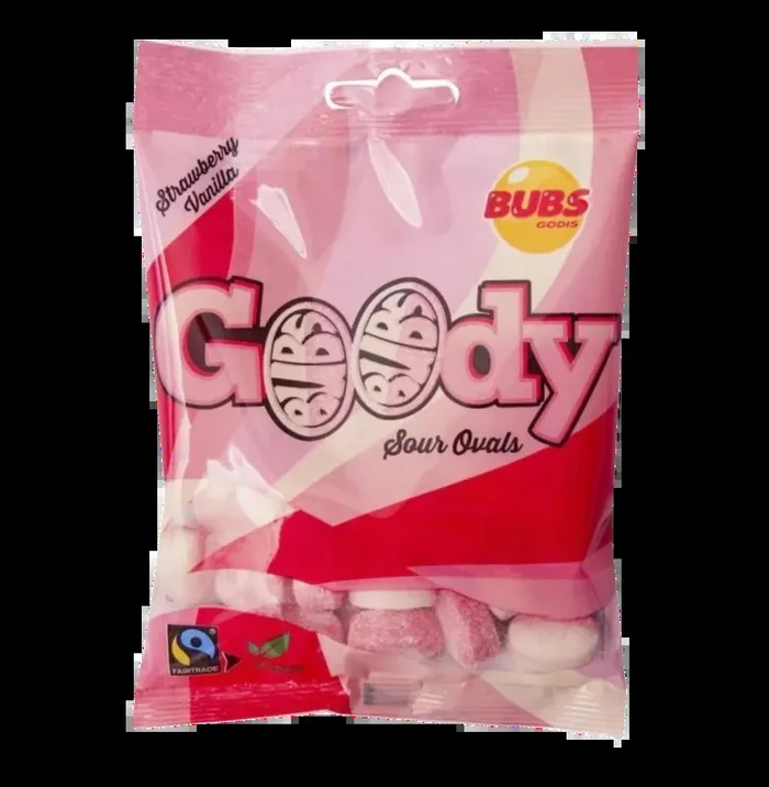 Bubs Goody Sour Fraise & Vanille 90g