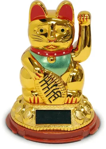 Chat or solaire 12 cm