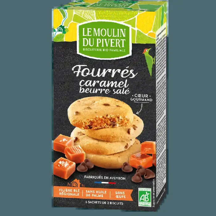 Cookies Fourrés Caramel Beurre Salé Bio