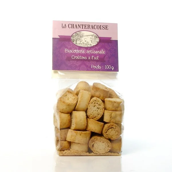 Croûtons bio a l&rsquo;ail de La Chanteracoise 100g