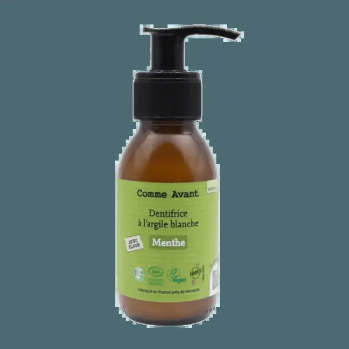Dentifrice Pâte Argile blanche Menthe Bio