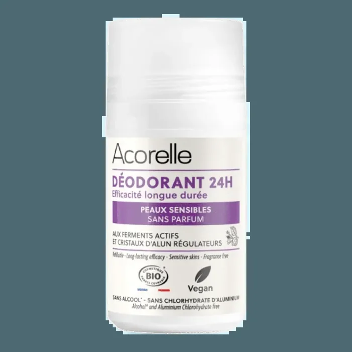 Déodorant Roll-on Rechargeable 24h Peaux Sensibles Bio