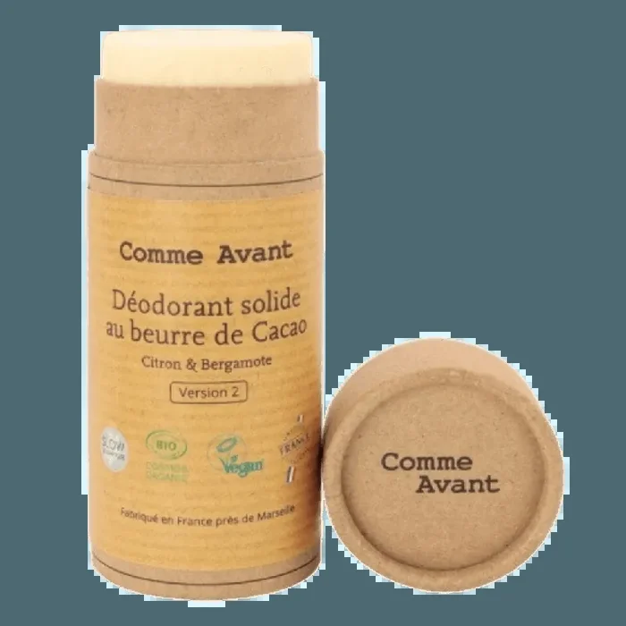 Déodorant Solide Beurre de Cacao Citron Bergarmote Bio