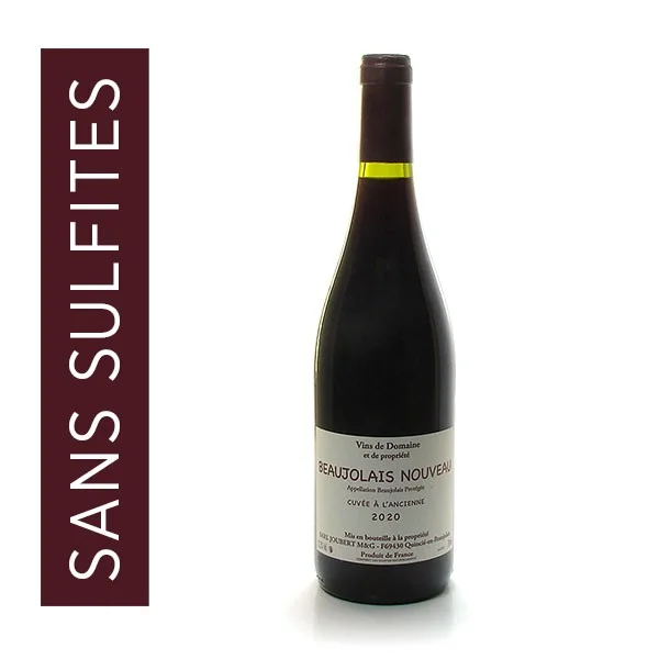 Domaine Joubert AOP Beaujolais Rouge Nouveau 2020 – Cuvée à l&rsquo;Ancienne – 75cl