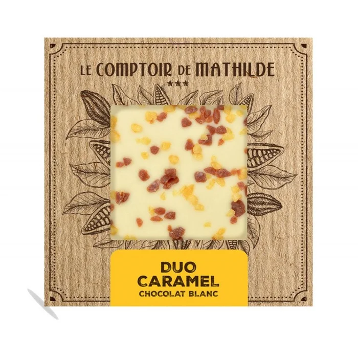 Duo Caramel – Tablette Chocolat Blanc – 80g