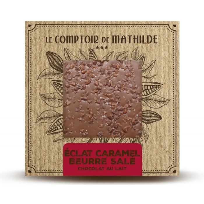 Eclat Caramel au Beurre Sale – Tablette Chocolat au Lait – 80g