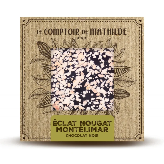 Eclat de Nougat – Tablette Chocolat Noir – 80g
