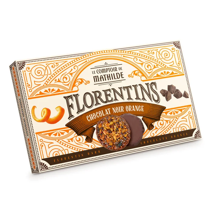 Florentins Chocolat Noir et Orange – 100g
