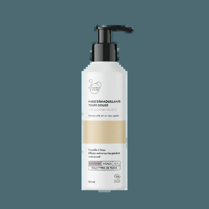 Huile Démaquillante Douce Rose Muguet Bio