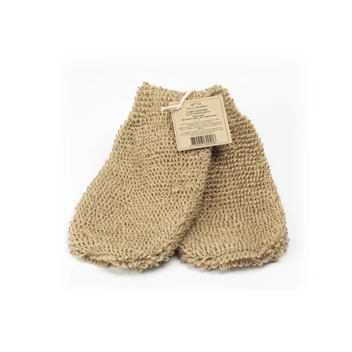 Jolis Baumes — Paire de gants exfoliants en chanvre
