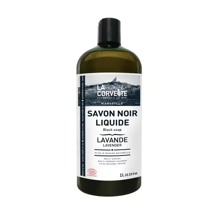 La Corvette — Savon noir liquide lavande – 1 L