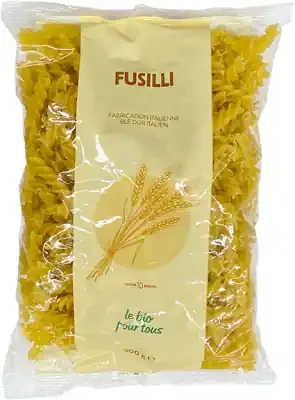 Le Bio Pour Tous — Fusilli blancs origine italie – 500 g