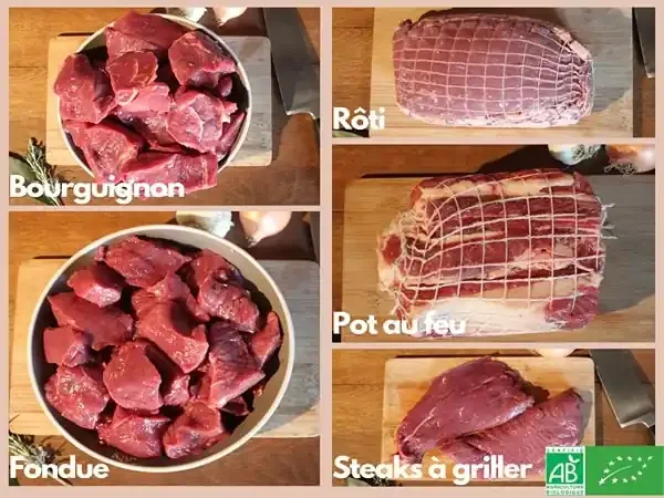 [Précommande] Colis hiver de Bœuf Bio fondue – 10 kg