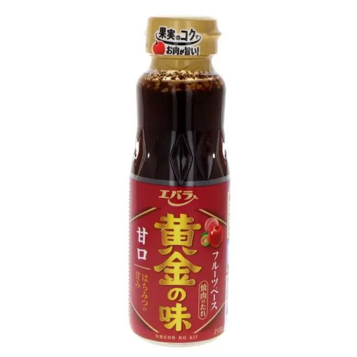 Sauce pour viande Yakinuku aux fruits – Douce 210g