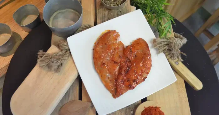 « Spécial barbecue » Filets de faisan marinés à la basquaise – 600gr