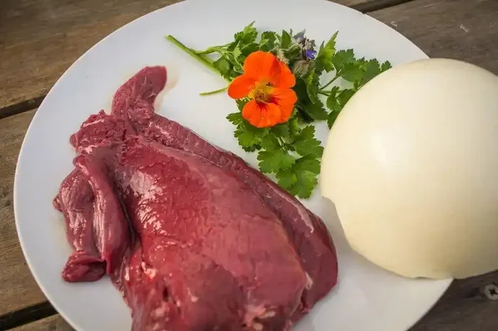 Steak d‘autruche frais