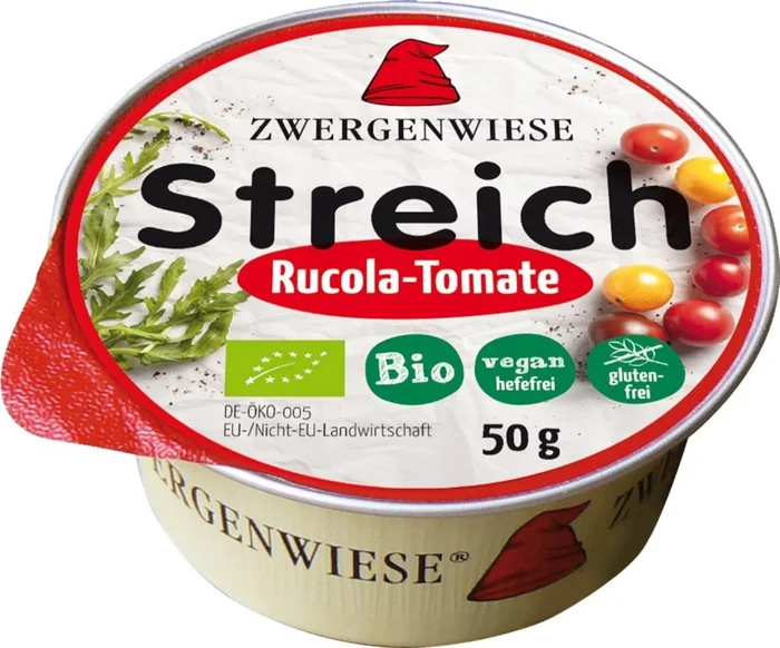 Zwergenwiese Mini-Tartinade Bio Vegan – Roquette & Tomates, 50 g