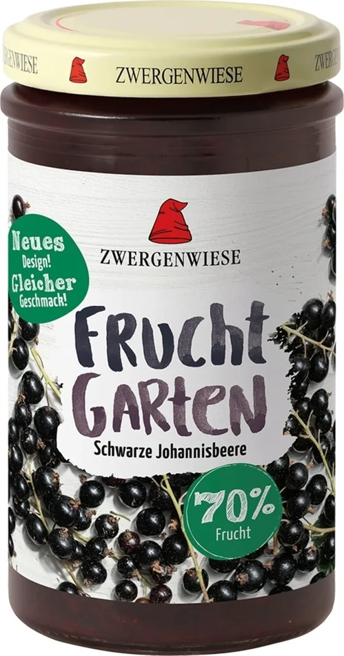 Zwergenwiese Tartinade 70% Fruits – Cassis, 225 g