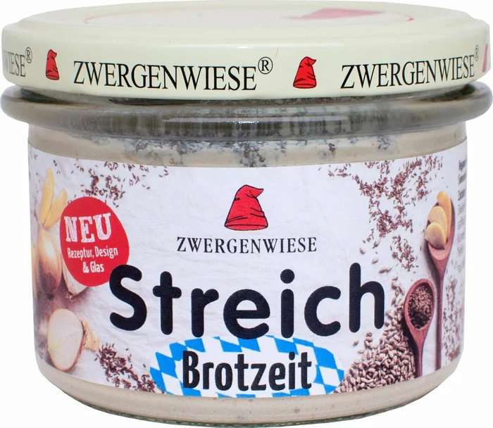 Zwergenwiese Tartinade Bio Vegan – « Brotzeit » à la Bavaroise, 180 g