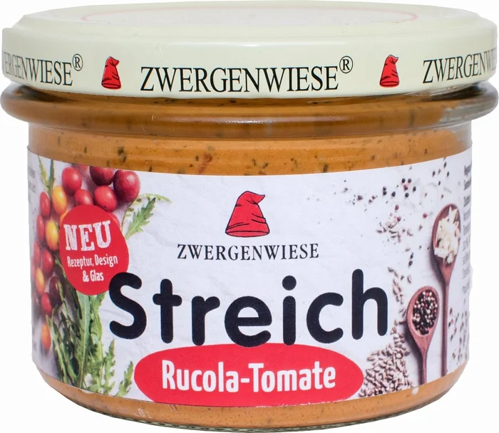 Zwergenwiese Tartinade Bio Vegan – Roquette & Tomate, 180 g